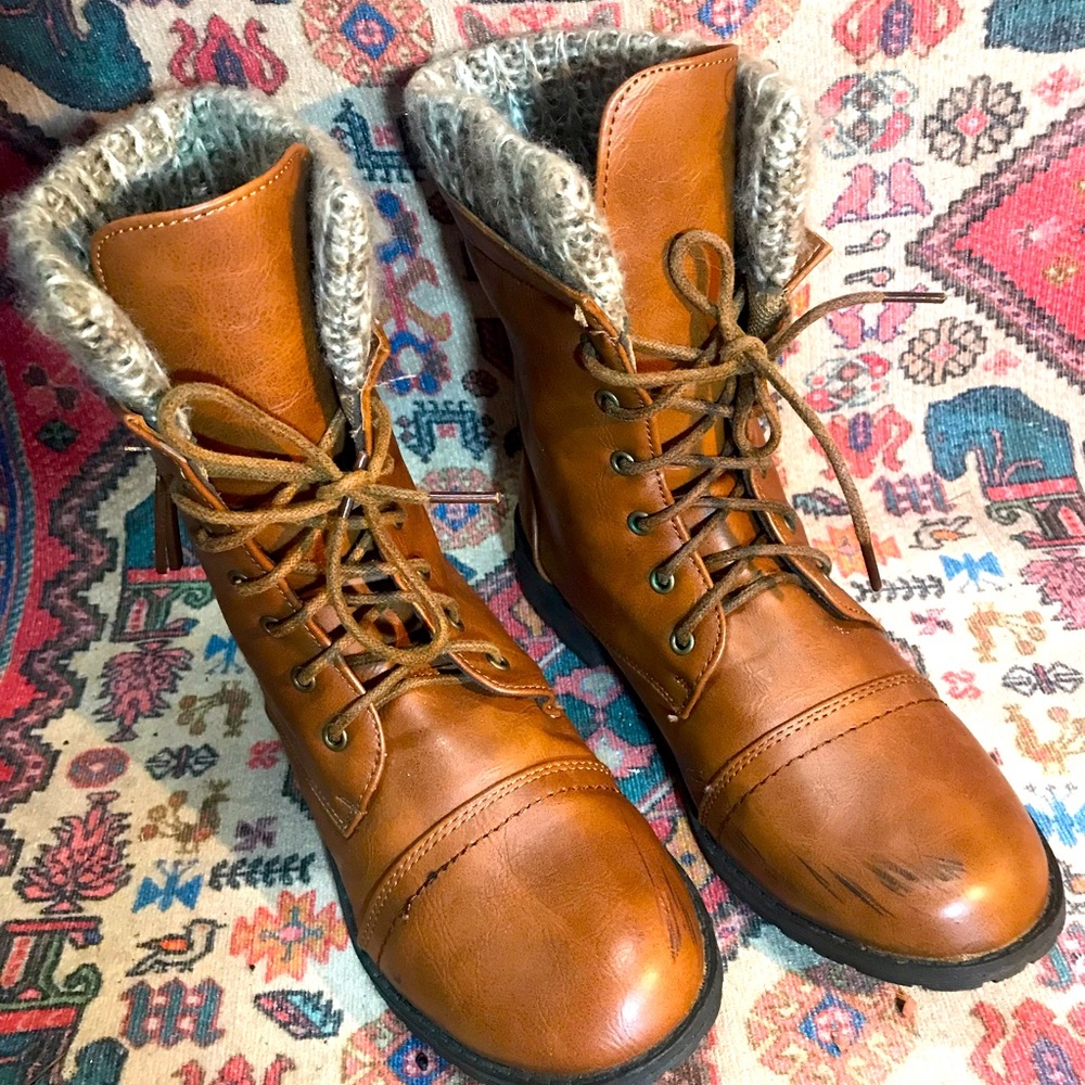 Mandee faux animal free leather Boots